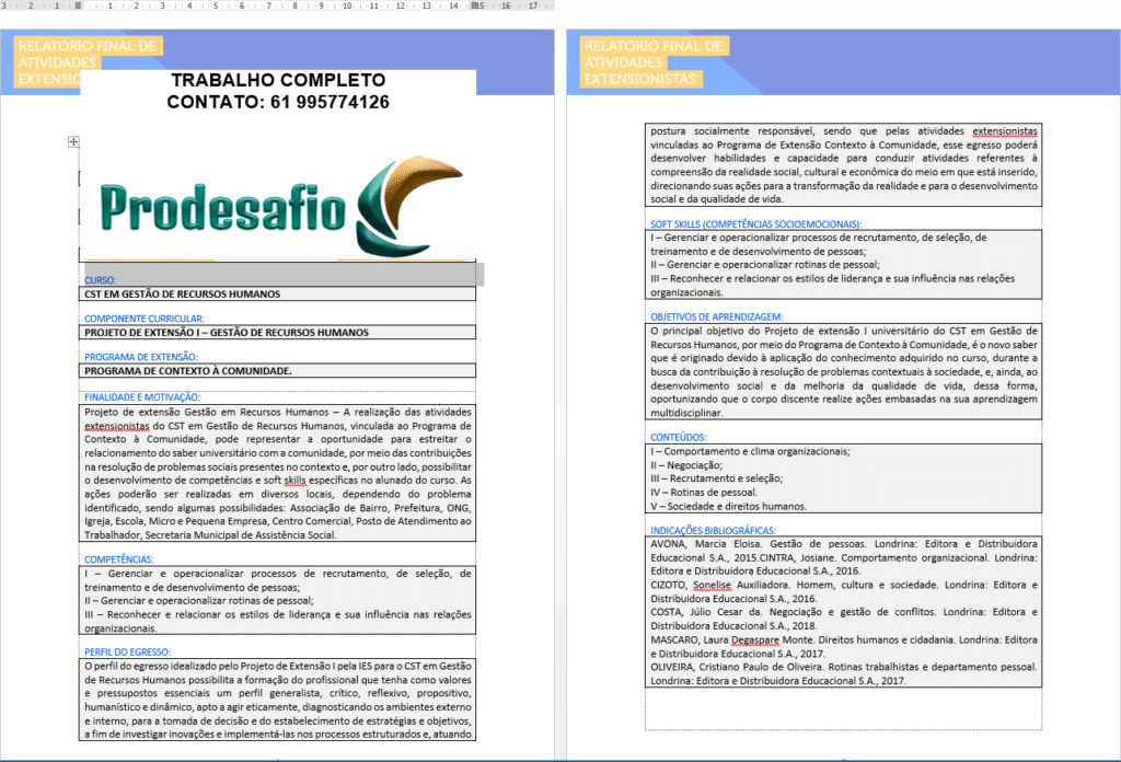 Capa do Projeto de Extensão Acadêmico Pronto